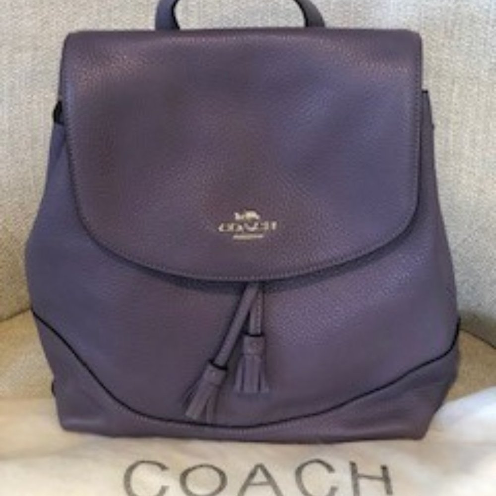 COACH lavender backpack